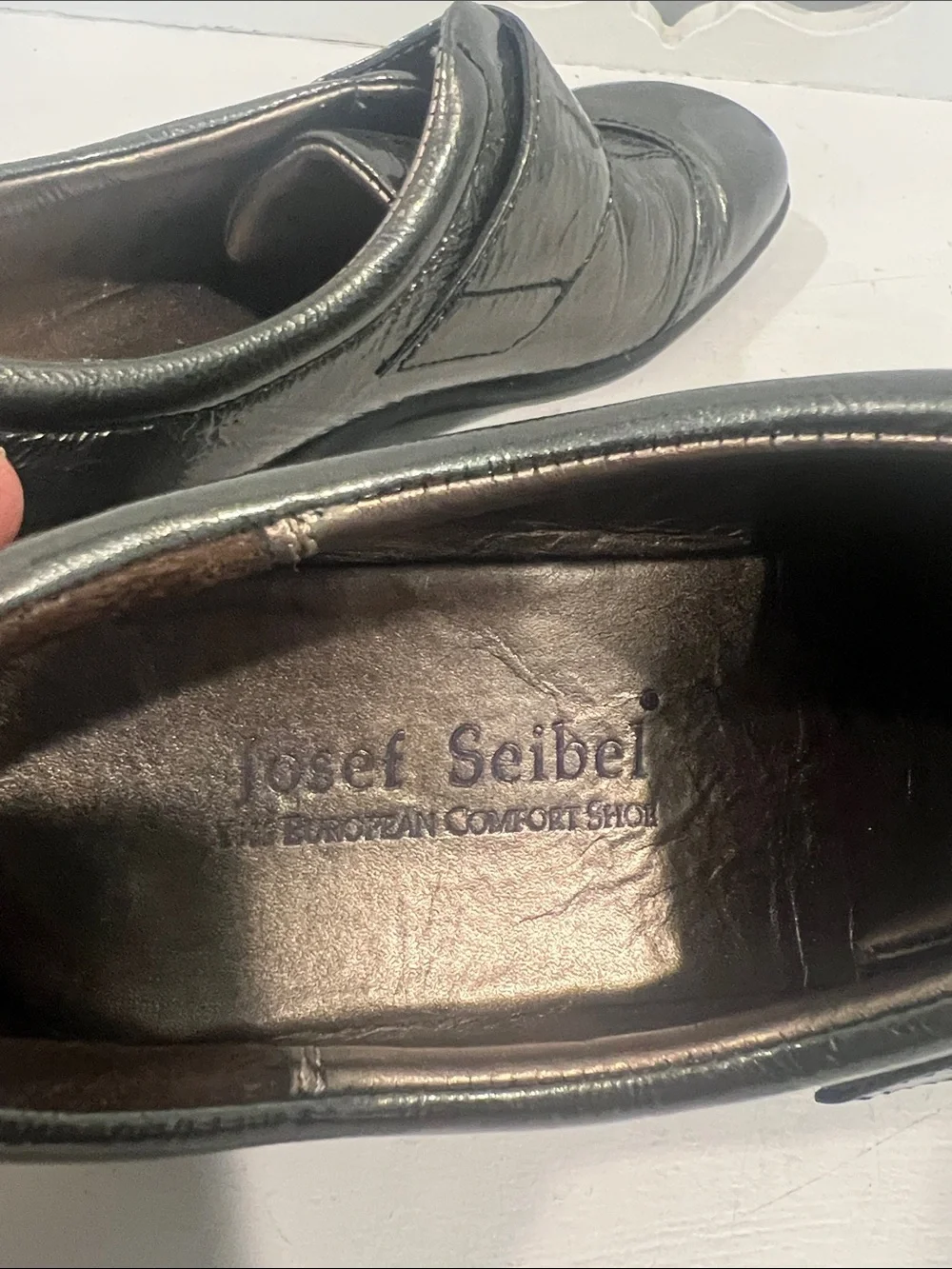 Josef Seibel Olive Green Logo Casual Shoe